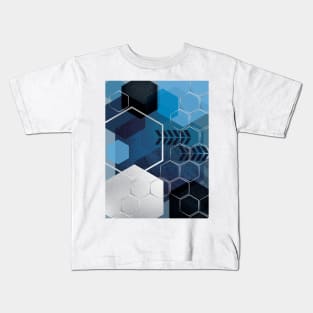 Blue GeoLuxe No. 3 Kids T-Shirt